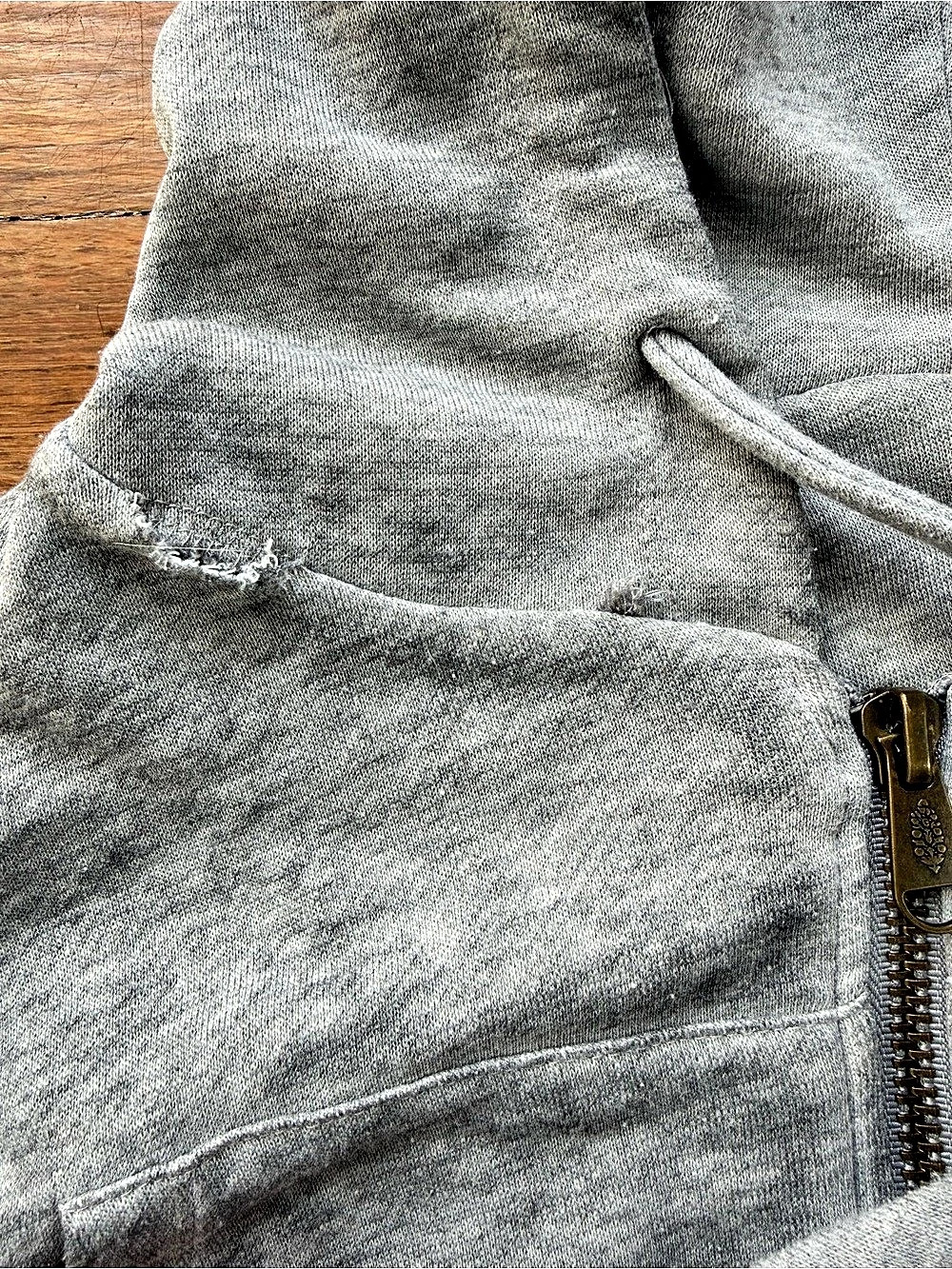 Free People Low Key Cropped Zip Hoodie in Gray Size XS - Picture 8 of 8